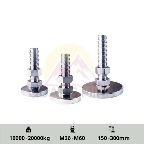S-Tr - Chân tăng chỉnh chiều cao siêu tải trọng, đế thép mạ M36, M42, M52, M60 cao cấp Hàn Quốc