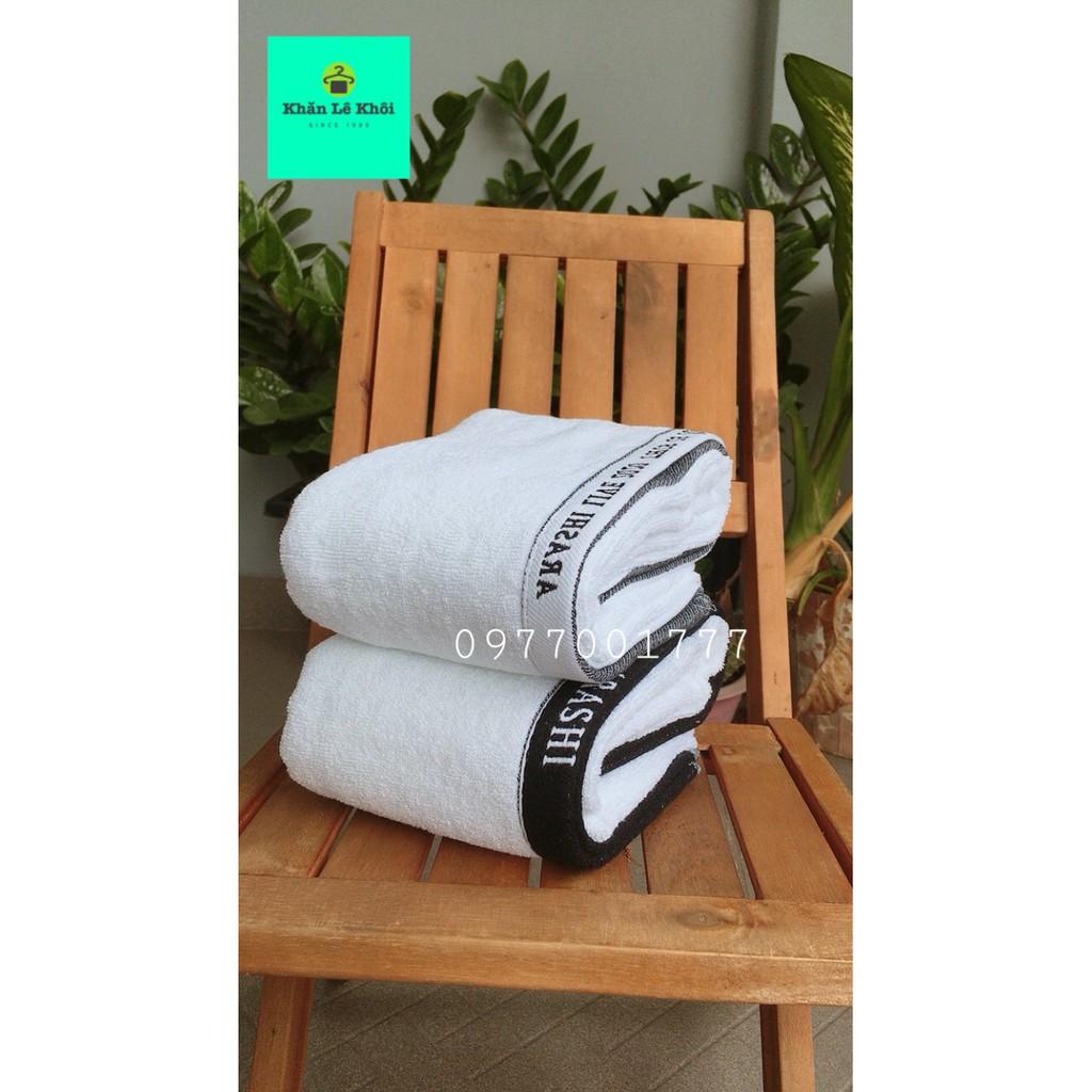 Khăn tắm Khách sạn Xuất Nhật có Logo 140cm x 70cm
