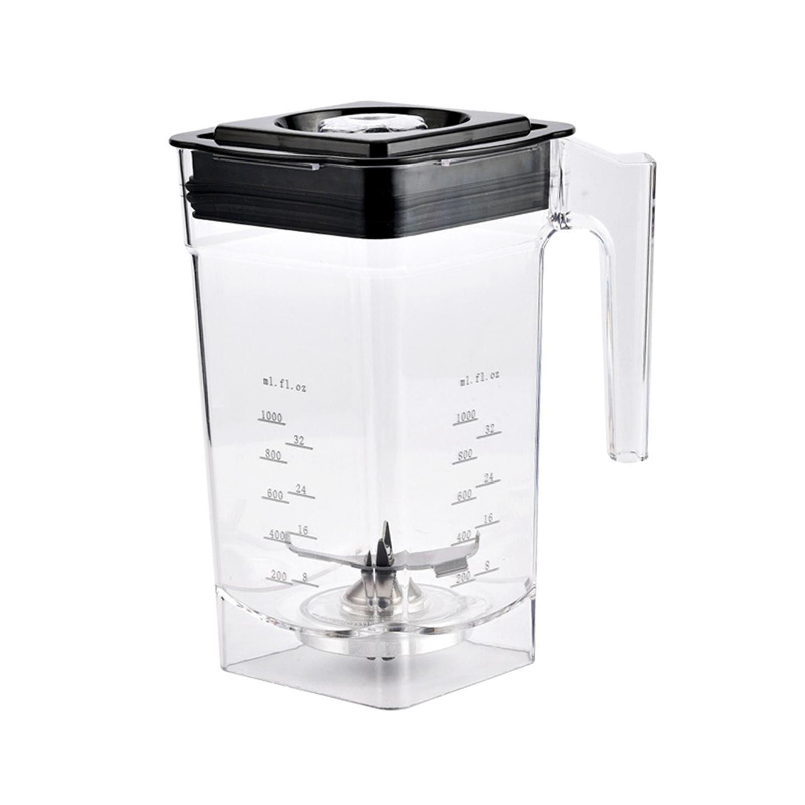 Blender Jar Blender Replacement Parts Clear Markings Easy to Clean with Lid Smoothie Machine Accessories Blender Replacement Jug for Soup