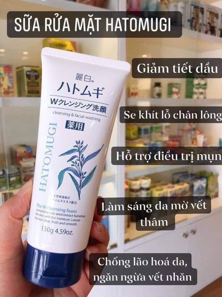 Sữa rửa mặt Hatomugi hạt ý dĩ