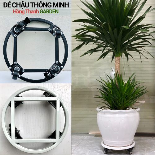 Kệ Để Chậu ĐK25-50cm, Đế Chậu Thông Minh Đa Năng Cao Cấp HTG, Siêu Chắc Khỏe, Có Bánh Xe Di Chuyển, Có Chốt An Toàn, Chịu Lực Đến 400kg, Chất Liệu Hợp Kim Cao Cấp Sơn Tĩnh Điện