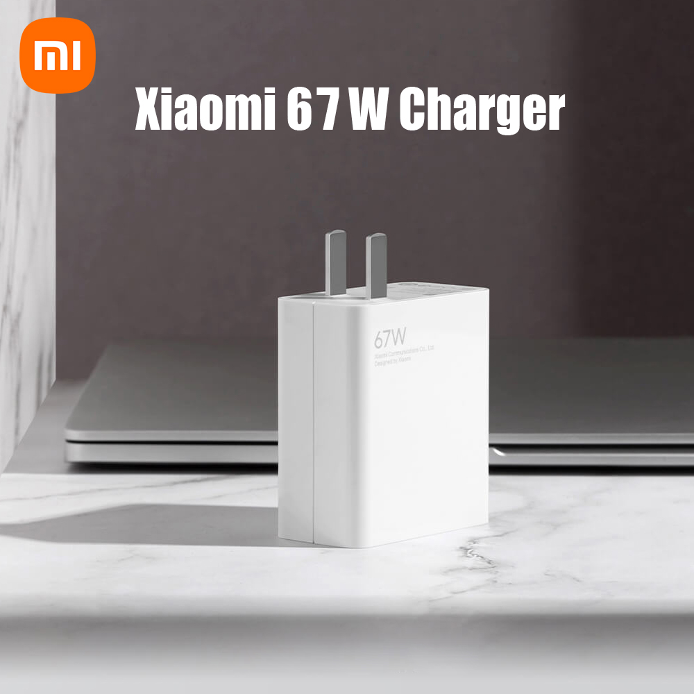 Bộ Sạc Nhanh Xiaomi 67W Và Cáp Sạc 6A USB Loại C Với Sạc Nguồn Cổng USB-A Đơn