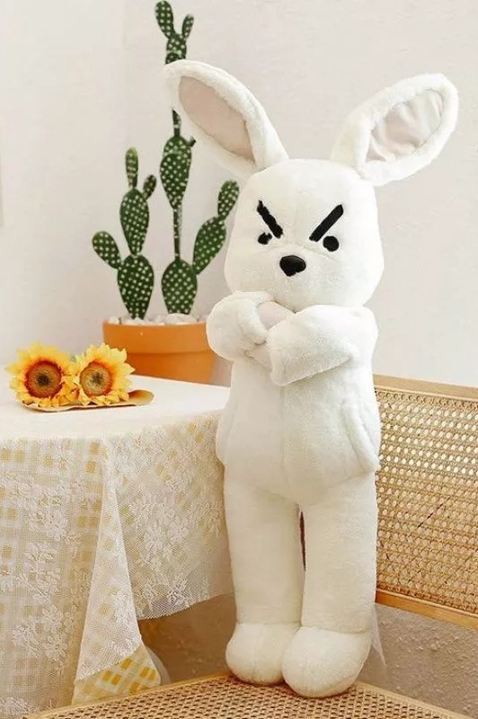 Thú nhồi bông thỏ mặt quạo