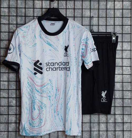 Bộ áo bóng đá CLB Liverpool Trắng - Đồ đá banh thể thao nam nữ mới nhất 2022