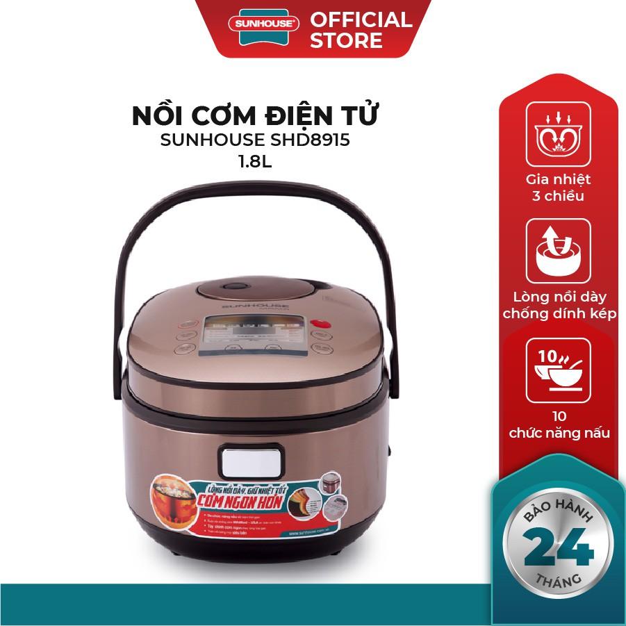 [Hàng Chính Hãng] Nồi cơm điện tử 1.5L SUNHOUSE MAMA SHD8915