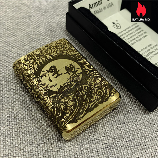 Bật Lửa Zippo Armor 168 Khắc Hình Phượng Hoàng 4 Mặt – Zippo 168.Ph4M