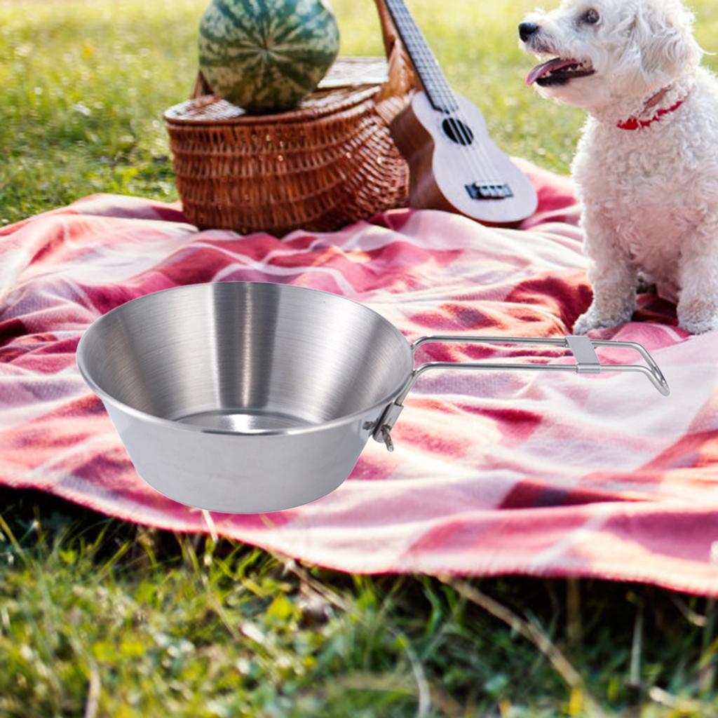 Folding Bowl Tools Camping Gear Picnic Cookware Food Container for Bbq