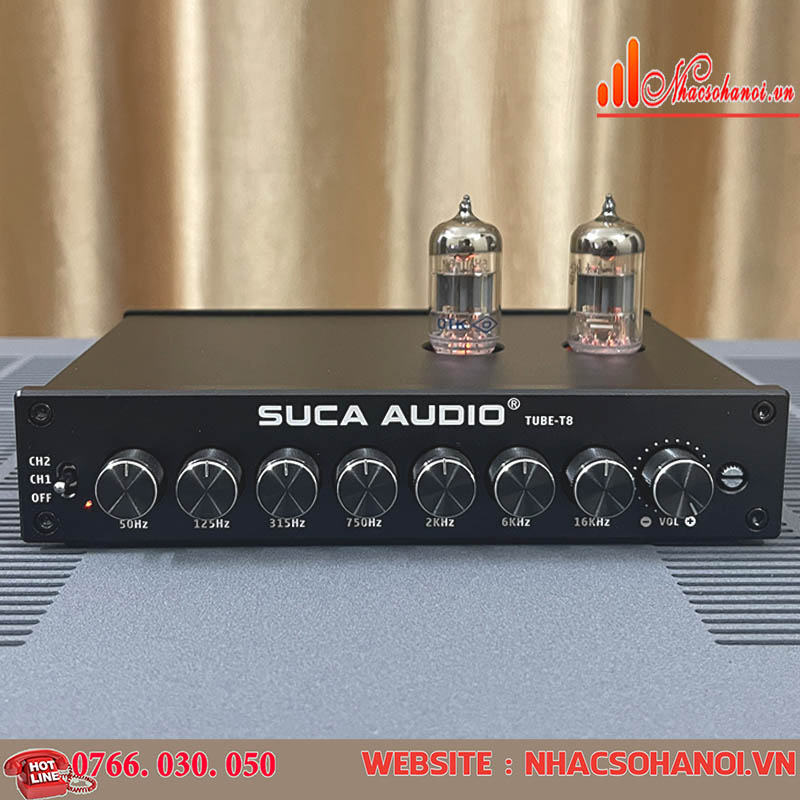 Suca Audio Tube-T8   Preamp Equalizer 50hz -16k hz -Hàng Chính Hãng