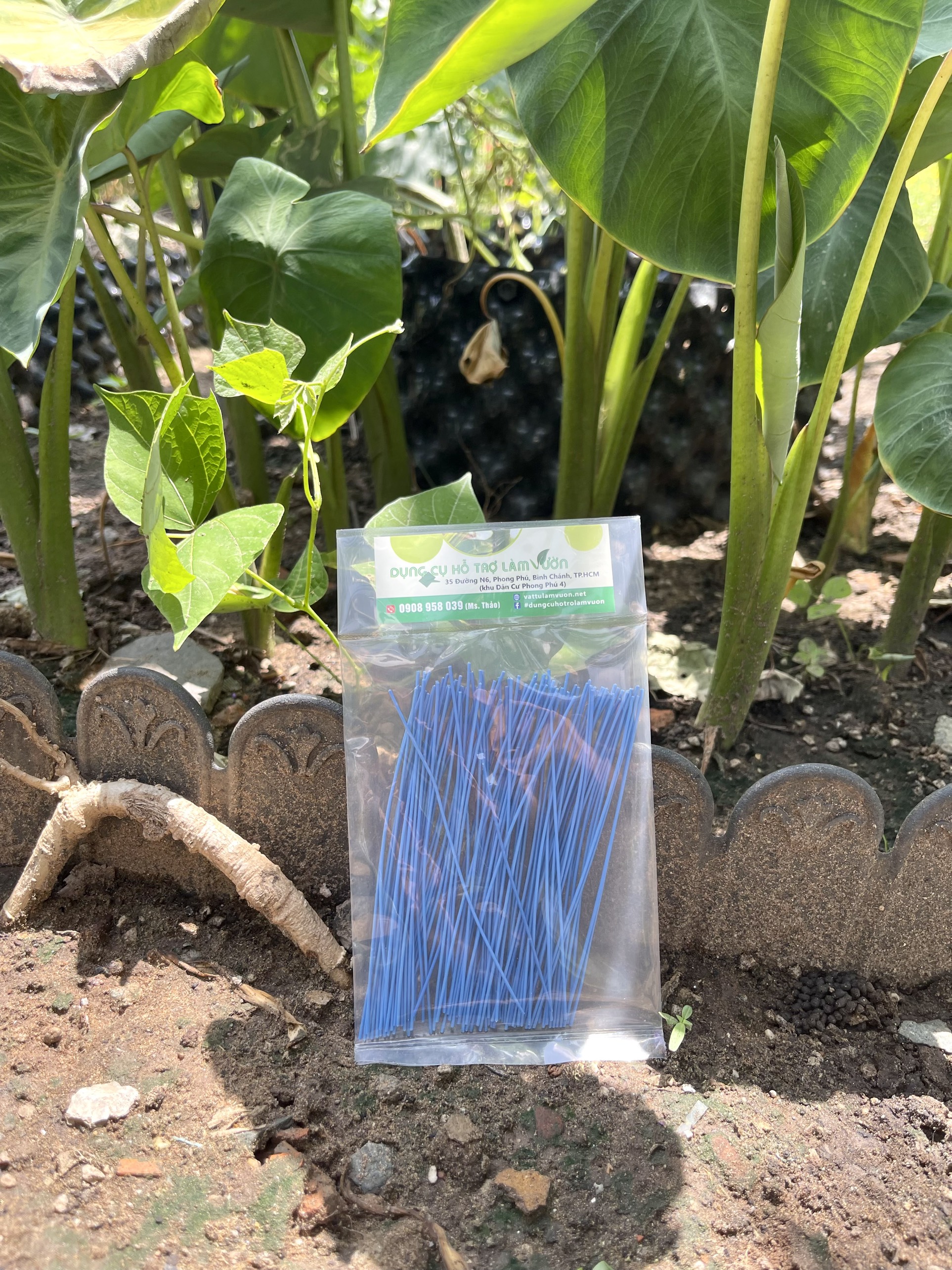 100 dây kẽm bọc nhựa 10cm