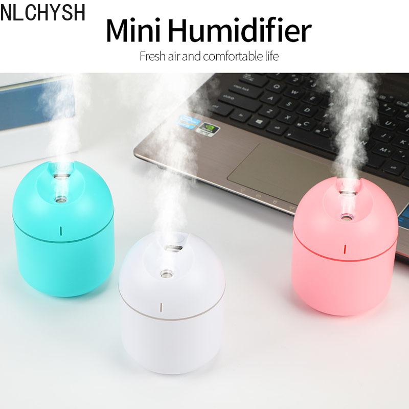 Máy Phun Sương Tạo Độ Ẩm Mini Siêu Âm Thanh Máy Tạo Độ Ẩm Không Khí Khuếch Tán Tinh Dầu Nhà Phòng Ngủ Văn Phòng Xông Phòng Xịt USB Đèn Ngủ Lọc