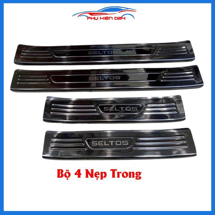 Nẹp bước chân trong ngoài TITAN ô tô Seltos 2020-2021-2022 chống trầy bảo vệ trang trí xe