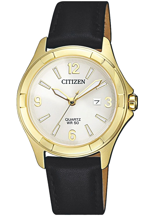 Đồng Hồ Nữ Citizen Dây Da EU6082-01A - Mặt Đen