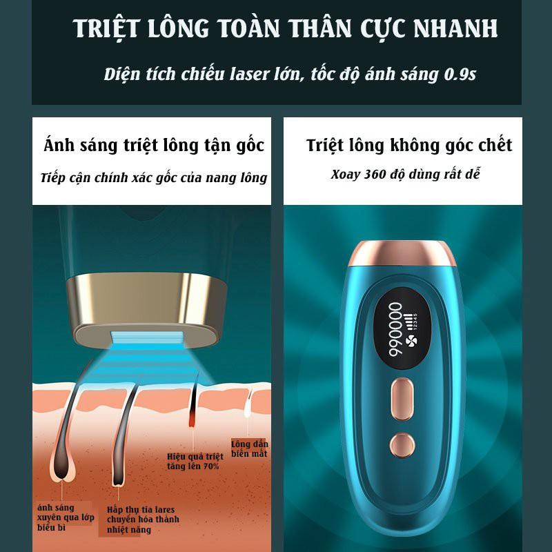 Máy Triệt Lông Triệt lông vĩnh viễn, triệt tận gốc không gây đau rát, Hiệu quả sau 3 lần sử dụng