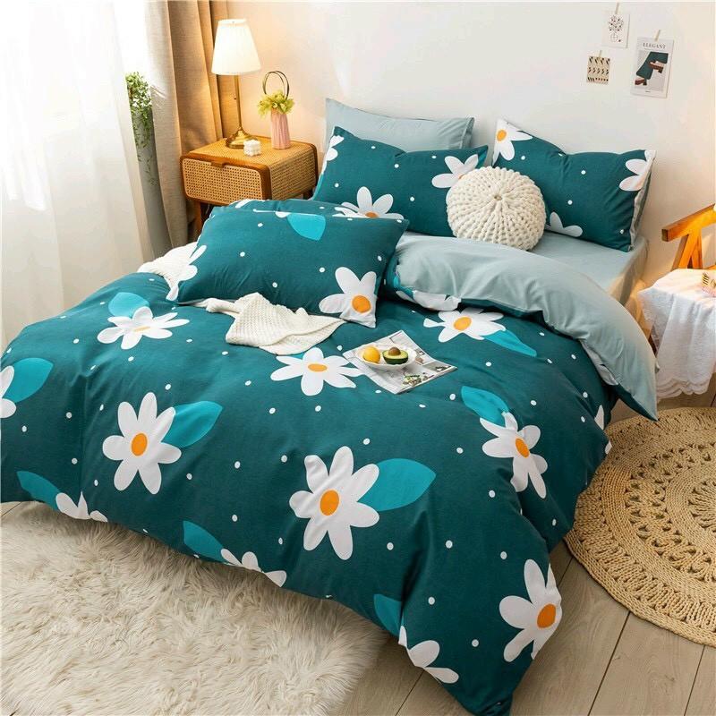 Bộ chăn ga Cotton Poly hoa bả cánh - Hàng nhập khẩu