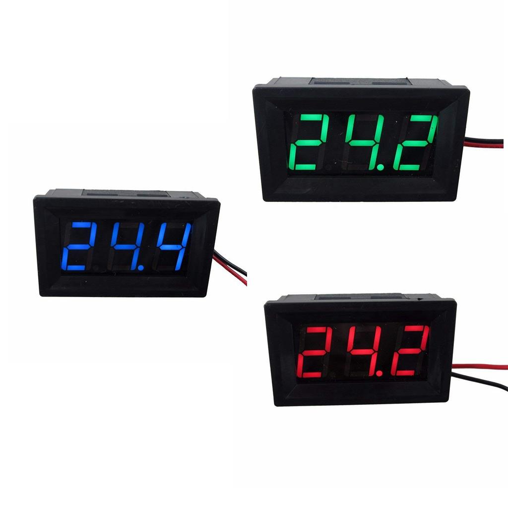 2 Wire DC 5~120V Digital Voltmeter Gauge Tester LED Display Panel - Choice of LED Color