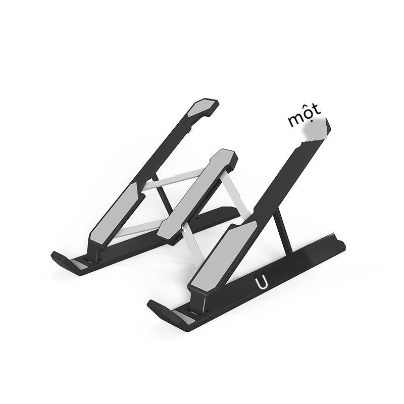 Khung máy tính xách tay bằng hợp kim nhôm quảng cáo khung nâng máy tính để bàn có thể gập lại khung điều chỉnh 7 tốc độ Đế làm mát máy tính bảng