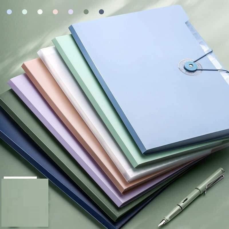 Túi Đựng Tài Liệu Chống Nước Cỡ A4 Kèm Miếng Dán Màu
