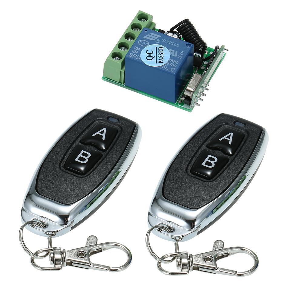 Universal Wireless Remote Control Switch DC 12V 1CH Relay Receiver Module and RF Transmitter Electronic Lock Control