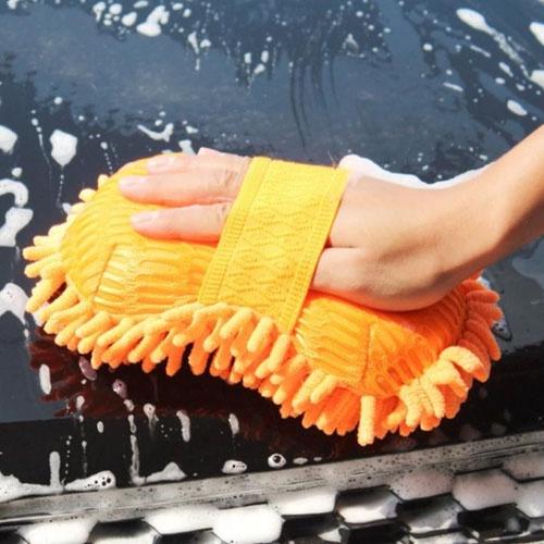 Găng tay rửa xe sợi Microfiber cho ô tô, xe hơi