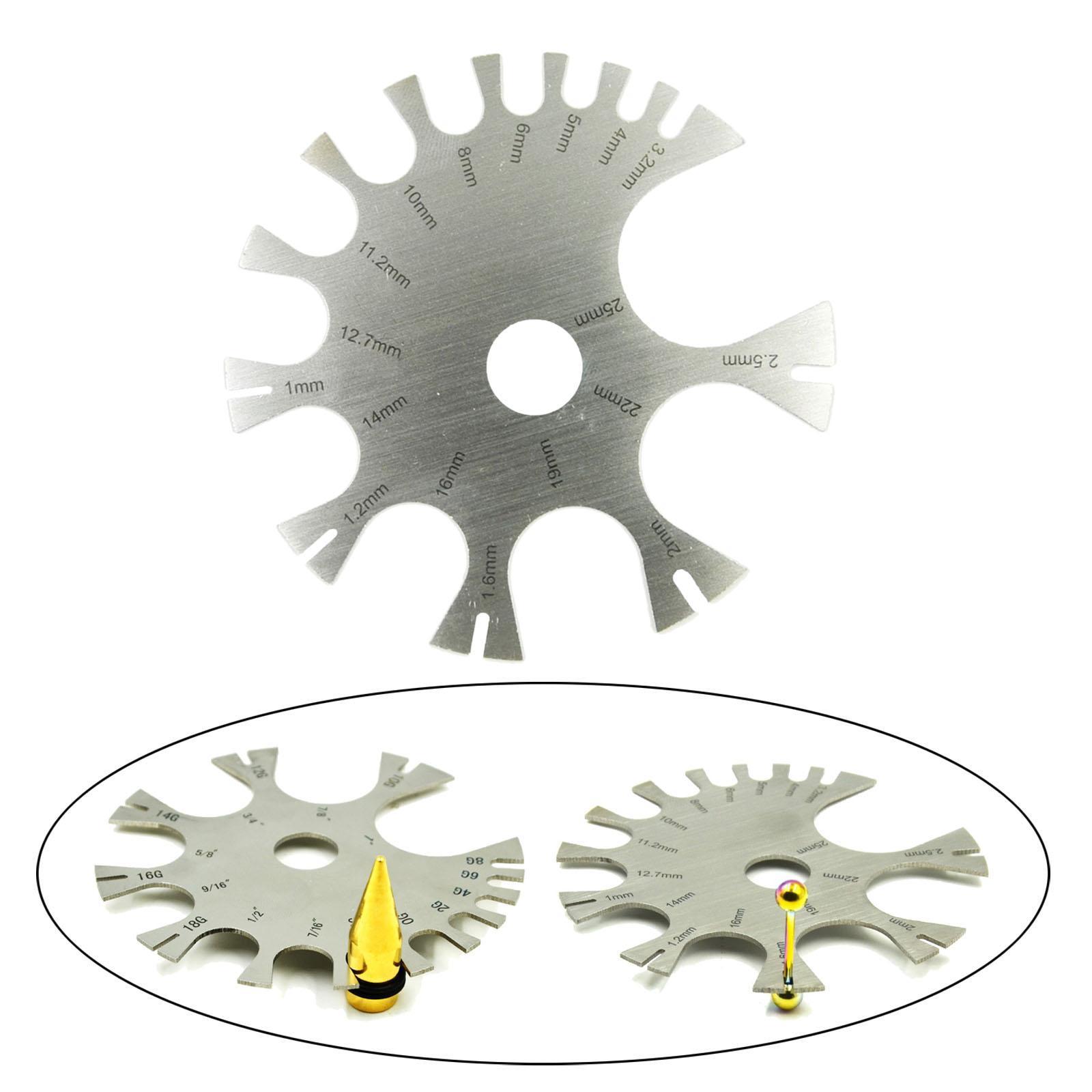 Body Jewelry Piercings Profession Measure Tool for Ear Barbell