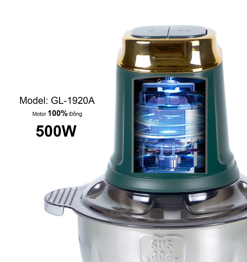 Máy xay thịt Gali GL-1920A Dung tích 2 Lít, Motor 100% bằng đồng, có 2 tốc độ xay. Hàng chính hãng chất lượng cao, bảo hành 24 tháng