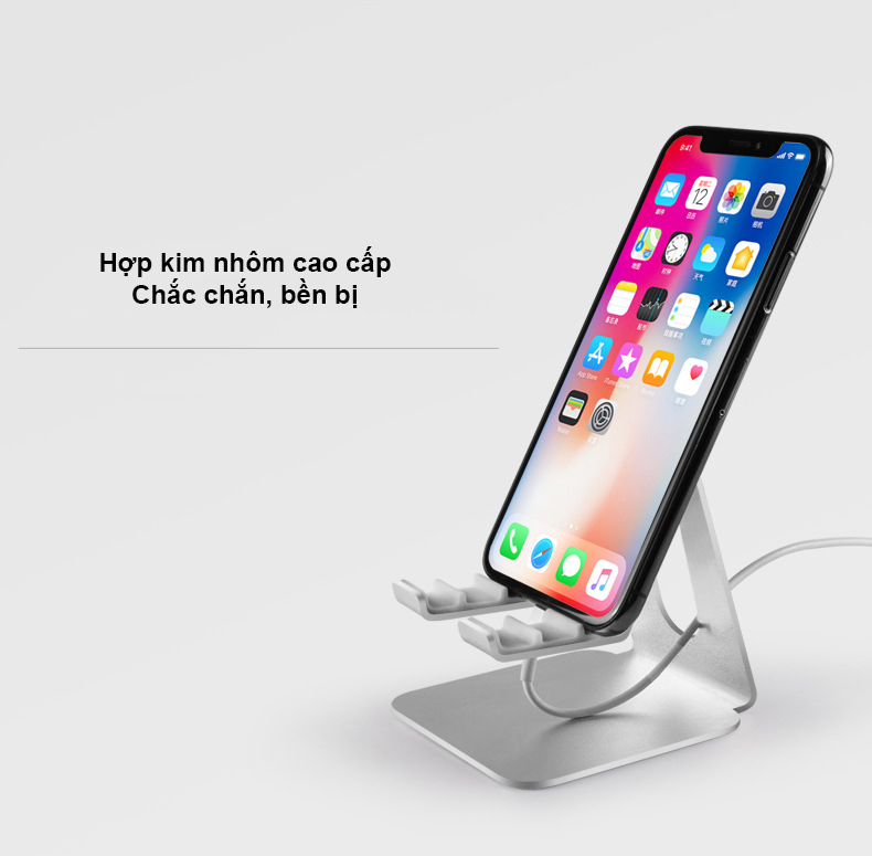 Giá Đỡ Để Bàn Điện Thoại Di Động, Máy Tính Bảng, Ipad Hợp Kim Nhôm Cao Cấp Có Thể Điều Chỉnh Góc Nghiêng. Hàng Chính Hãng Tamayoko FS088