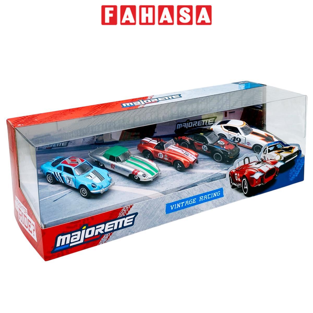 Bộ 5 Đồ Chơi Mô Hình Xe 5 Pieces Giftpack - Majorette 8502005000 - Vintage Racing
