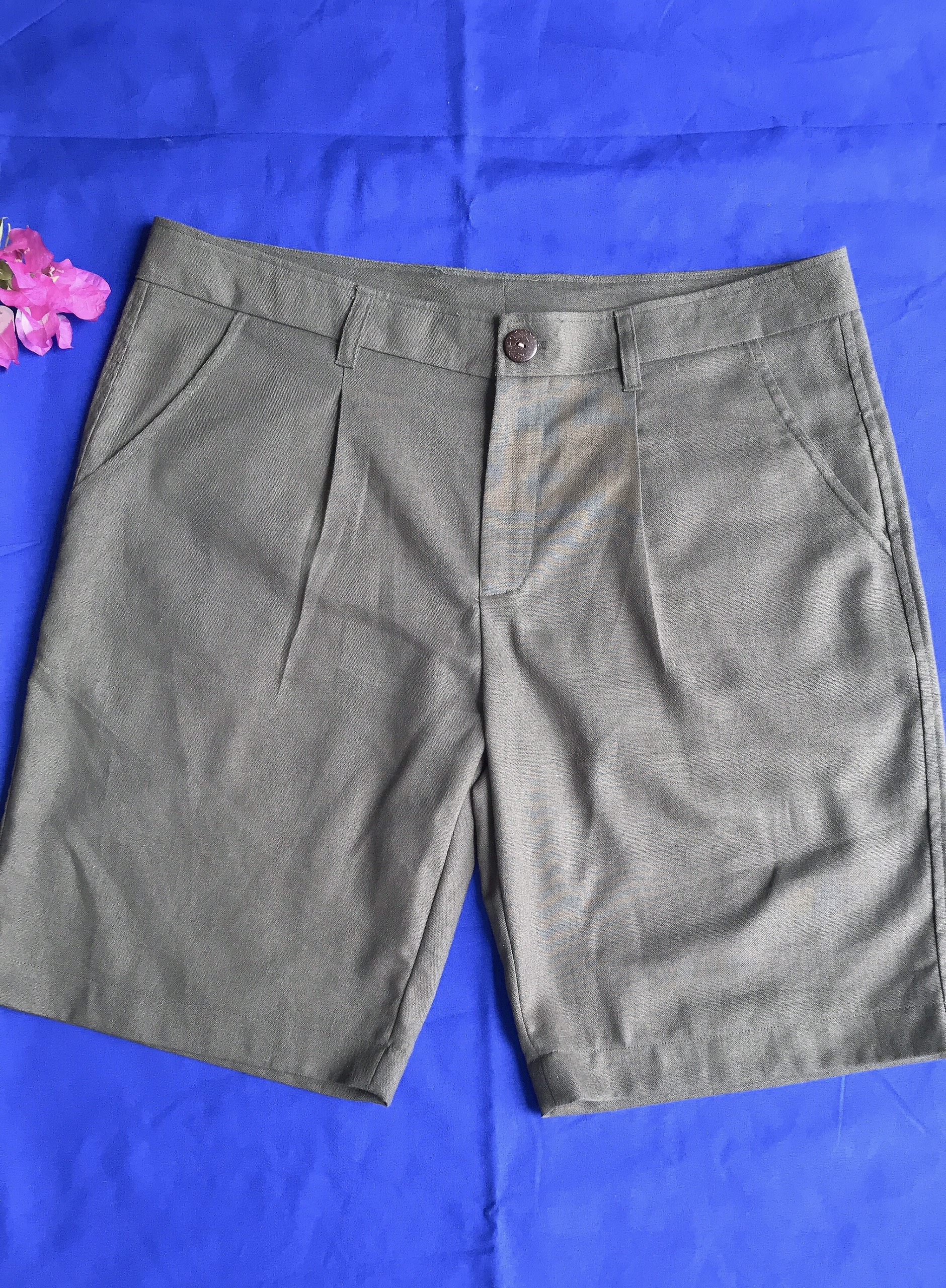 Quần short Nam/nữ (6 màu), chất liệu linen 100%