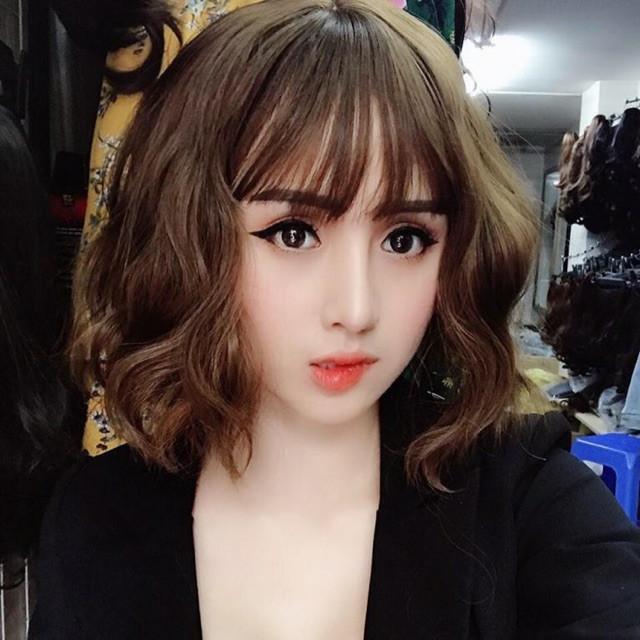Tóc giả nguyên đầu vic xù