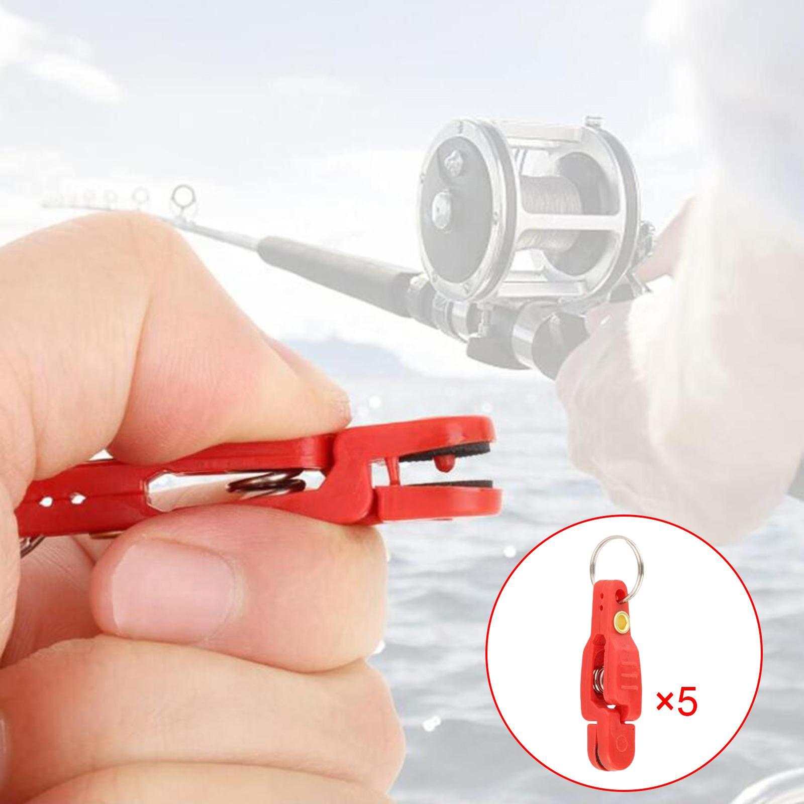 5 Pieces Heavy Tension Snap Release Clips for Weight Boat Fishing Downrigger