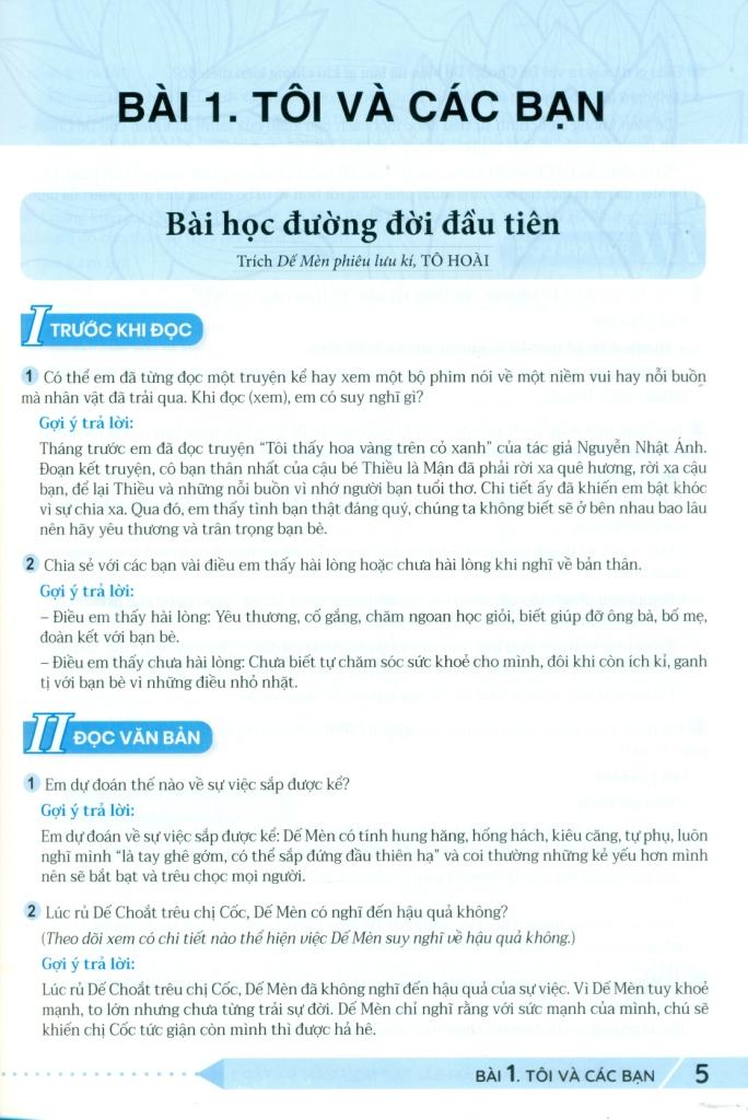 Hướng Dẫn Học Và Làm Bài Tập Ngữ Văn 6 - Tập 1