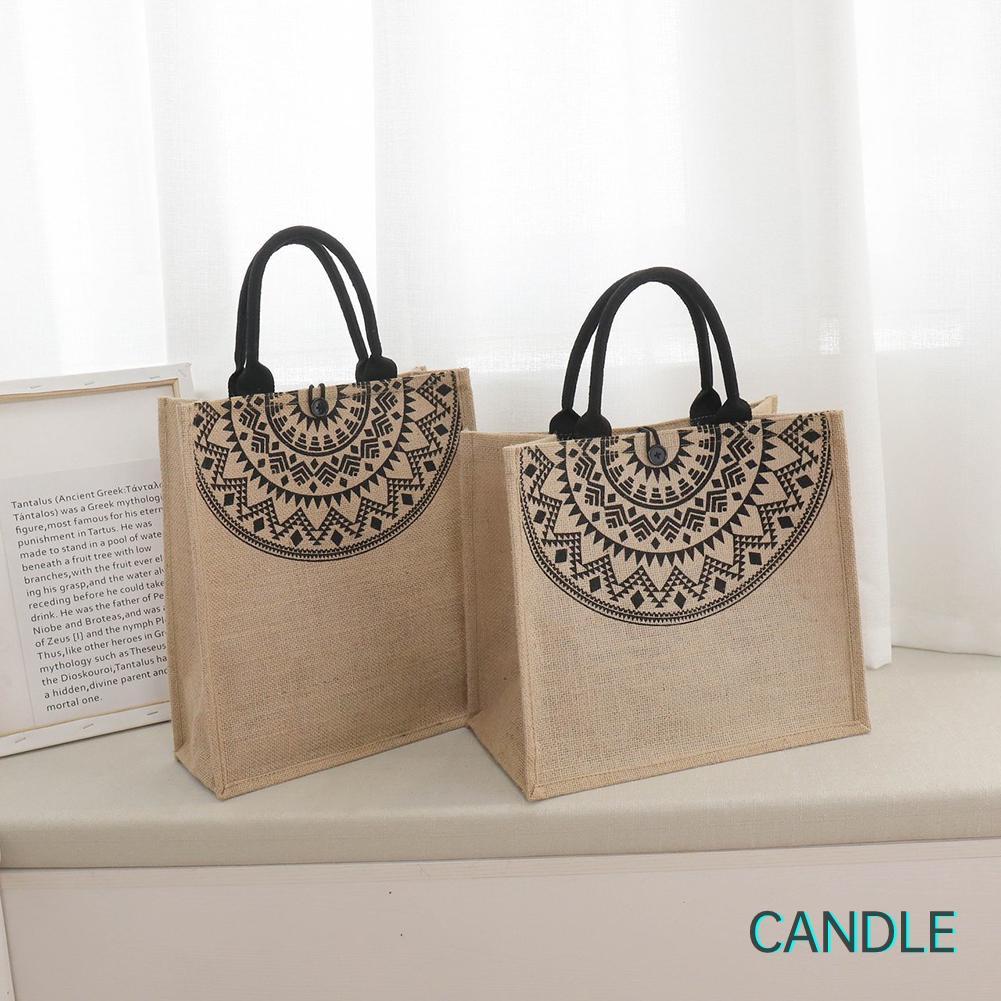 Túi Xách Vải Lanh Cotton Phong Cách Dân Tộc