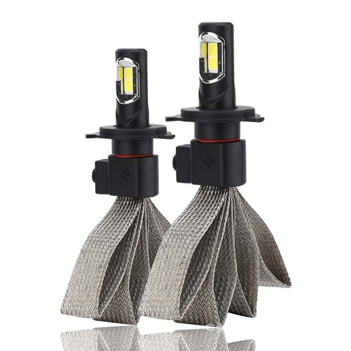 Đèn led Headlight S7 chân đèn H4 ô tô/ xe máy - chân đèn nhôm tản nhiệt