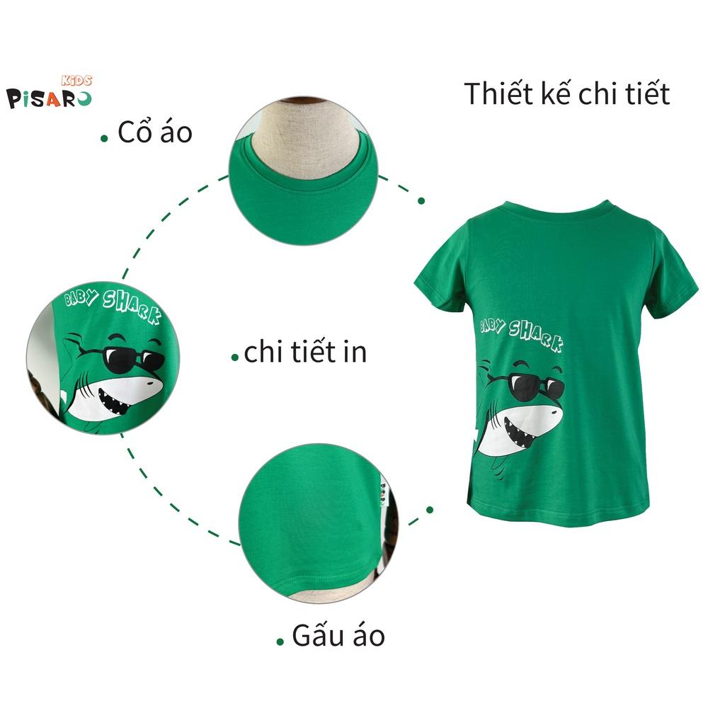 Áo Thun Trẻ Em Ngắn Tay PISAROKIDS Co Giãn, Áo Phông Cộc Tay Chất Cotton Đẹp Cho Bé Trai Bé Gái Từ 0-6 Tuổi Đẹp