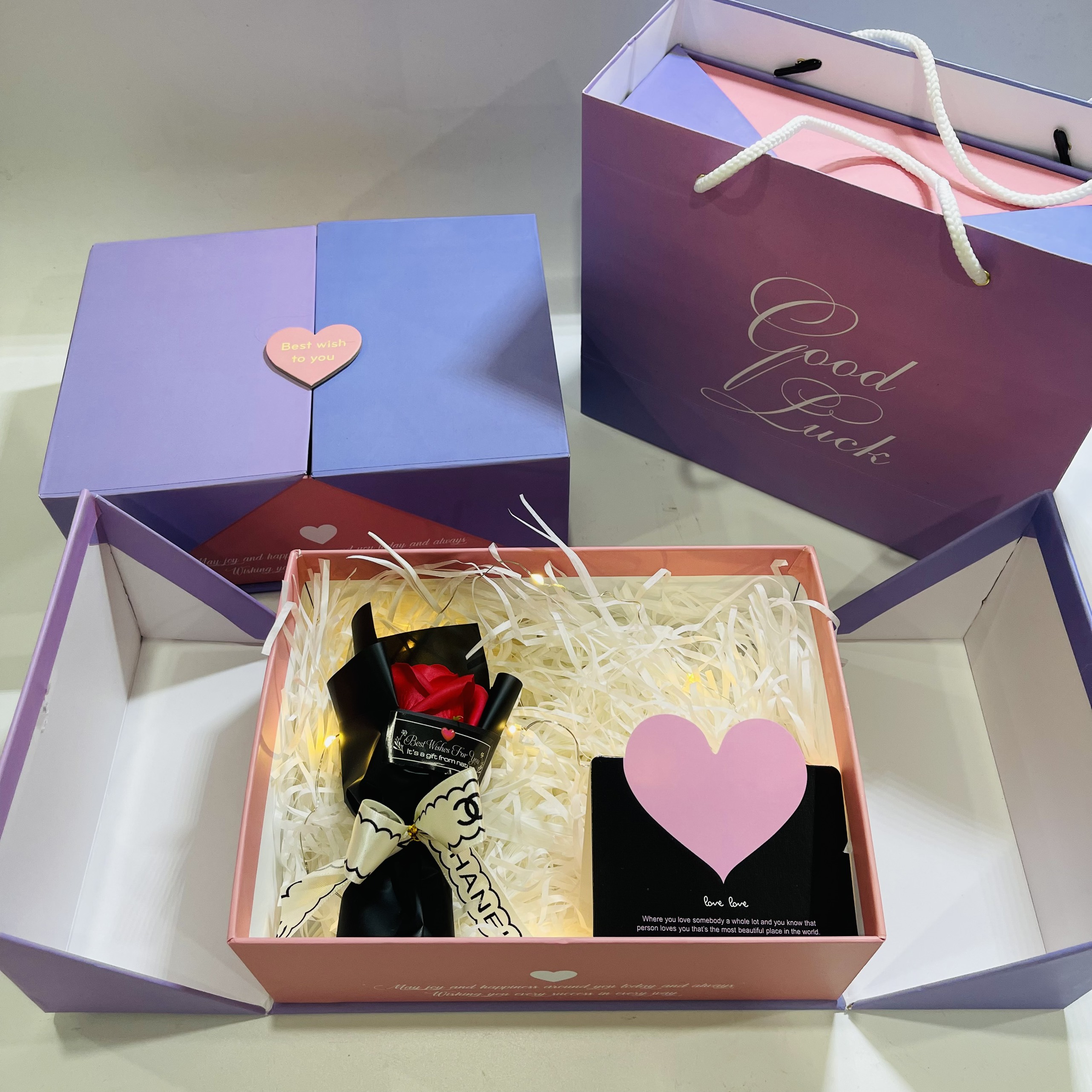 Combo Hộp Quà Tặng người yêu lãng mạn, quà tặng sang trọng, quà tặng valentine