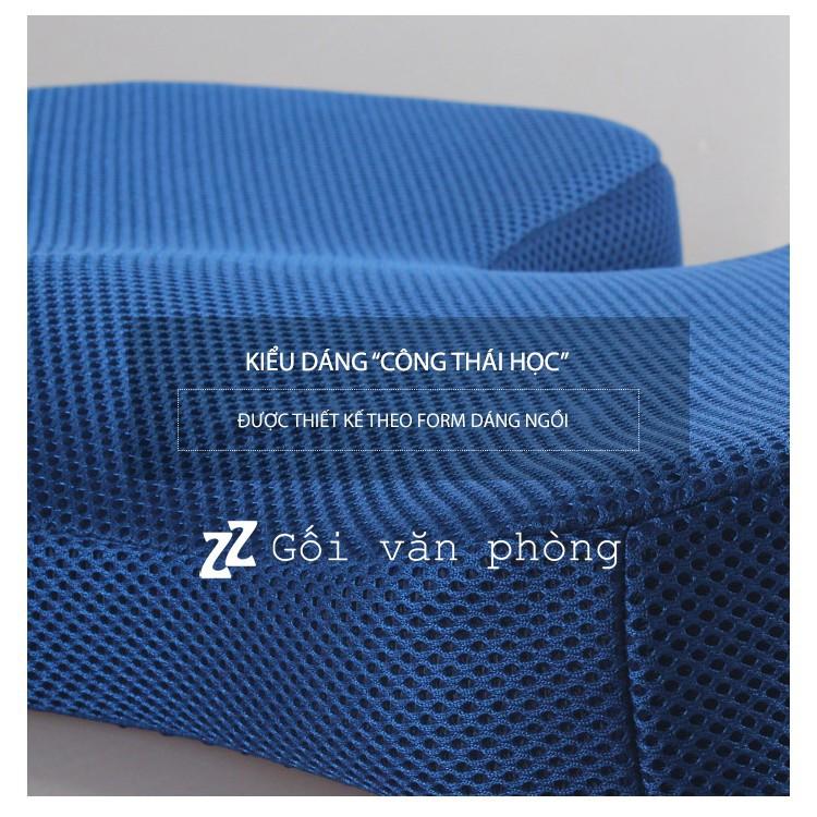 Gối (Nệm) Lót Ghế Văn Phòng Cao Su Non, Chống Đau Xương Cụt, Ê Nhức Mông ZURI PILLOW - GLM02