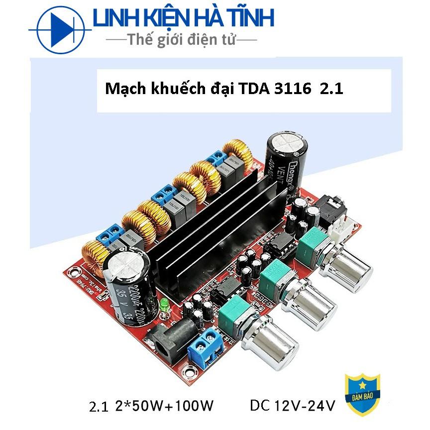 TPA3116D2 Mạch khuếch đại công suất 2.1 chíp kép TPA3116D2  TPA3116 3116 12V-24V  2 * 50W + 100W