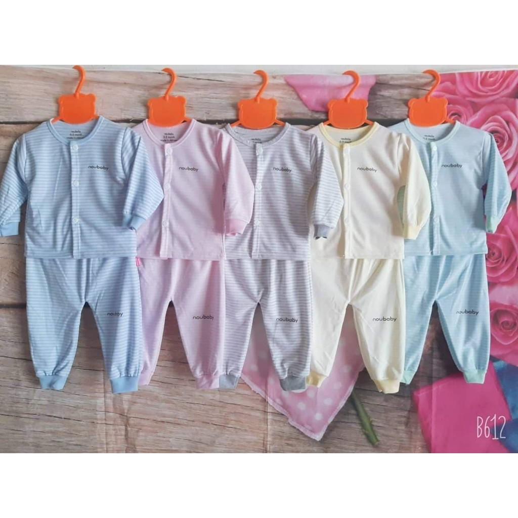 Bộ quần áo dài tay noubaby cho bé từ 0-15 tháng tuổi
