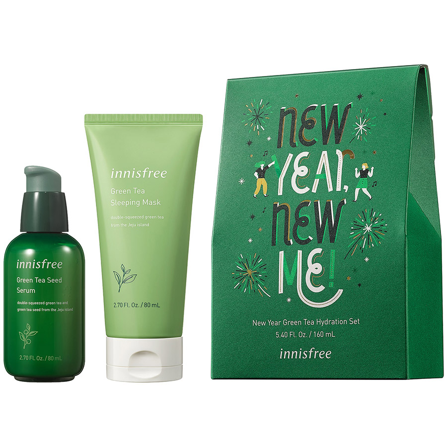 Bộ Sản Phẩm Dưỡng Da Từ Trà Xanh Innisfree New Year Green Tea Hydration Set - 131173230