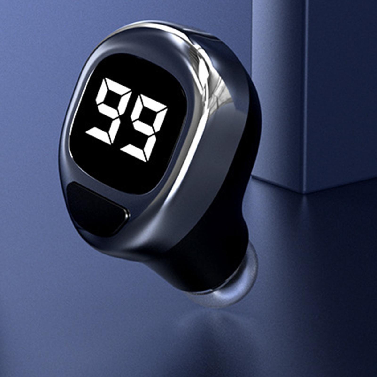 F6 Single Ear Bluetooth LED Display In-Ear Driving Earphone
