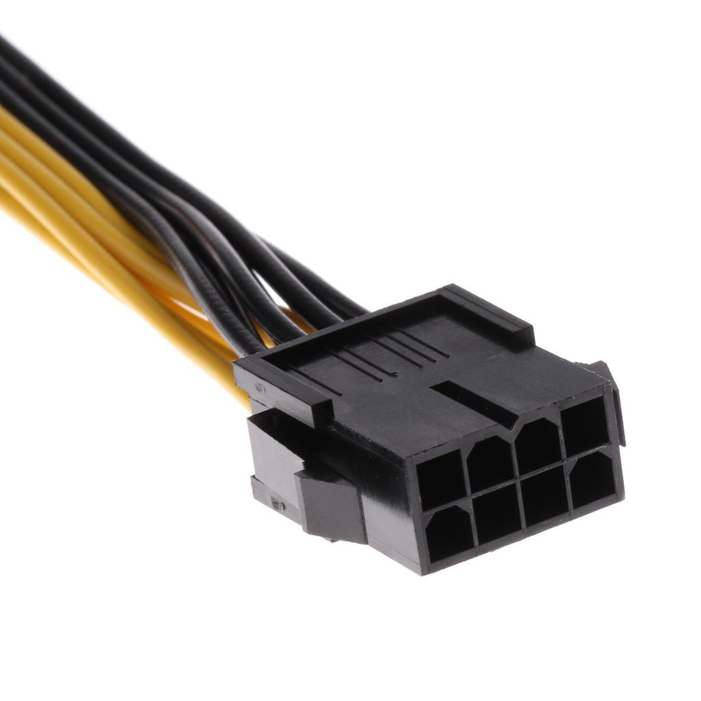 CPU 8-pin Female to Dual PCI-E 8p Male Power Cable for Graphics Card