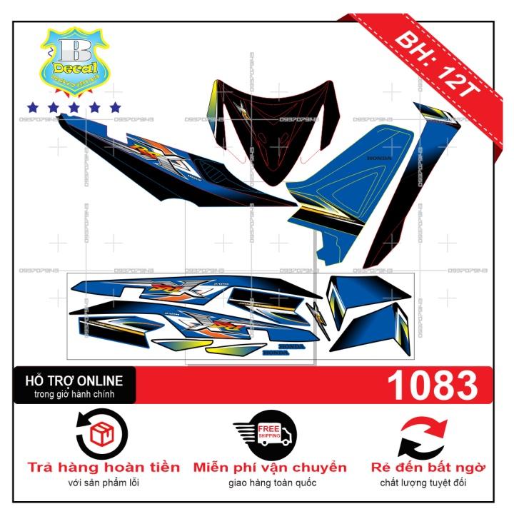 Tem rời wave RSX 2008 mẫu zin xanh đen