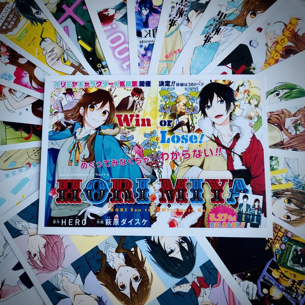 Bộ 20 tấm postcard anime Horimiya - Hori san to Miyamura kun