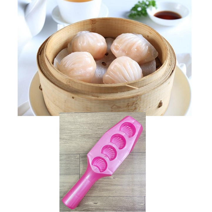 Khuôn Làm Bánh Sủi Cảo, Há Cảo 4 Bánh Đường Kính 3,5CM/1 Bánh