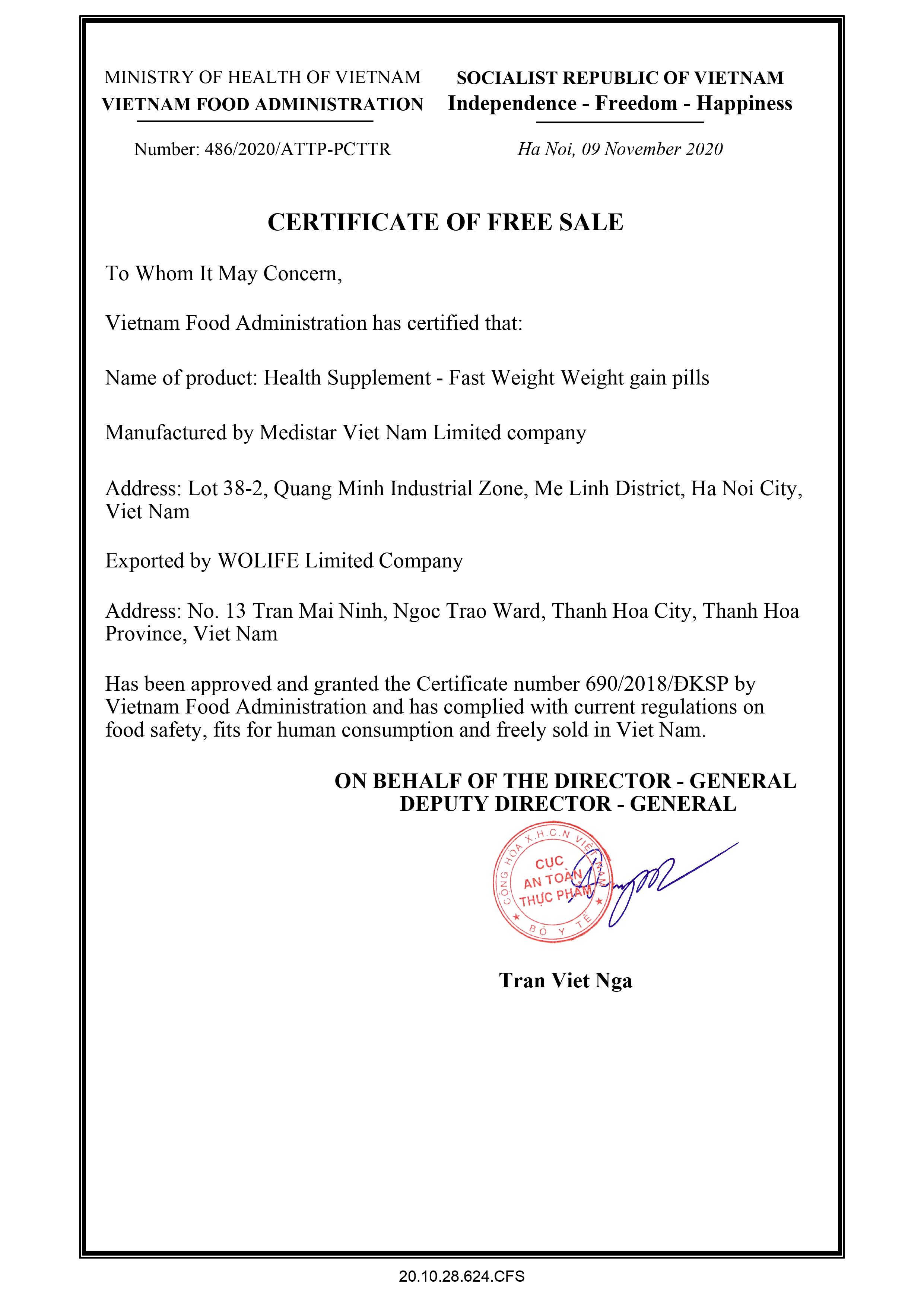 Viên tăng cân Fast Weight - Hộp 25 Viên