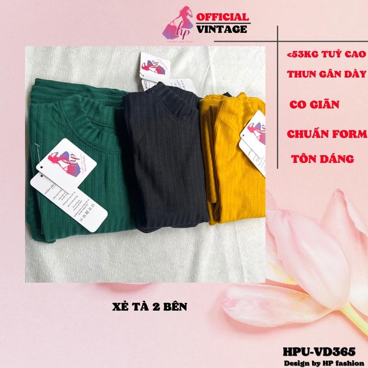 Set bộ dài áo thun xẻ tà body nữ kèm quần dài lưng cao thun gân dày kiểu hàn quốc mặc nhà VD365