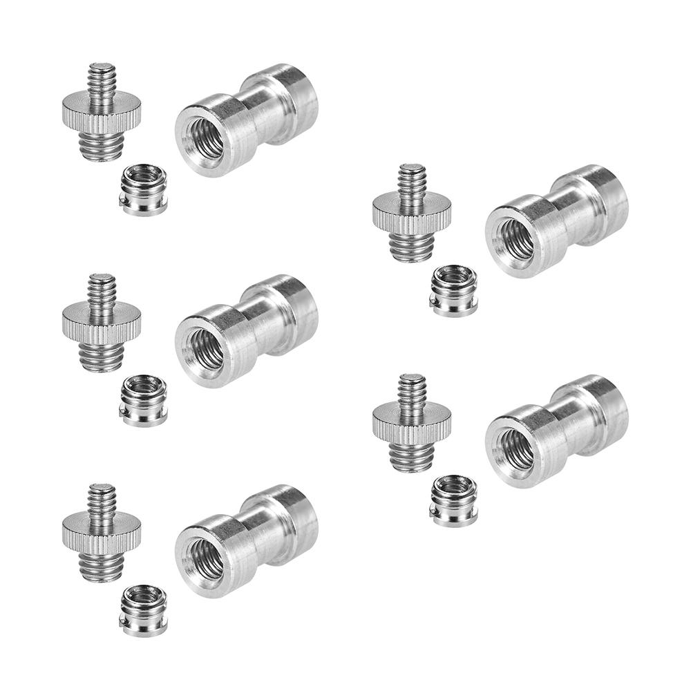 Bộ chuyển đổi vít có ren 1/4 "-20 đến 3/8" -16 Bộ giảm tốc trục vít cái Ống lót trục vít cho chân máy ảnh