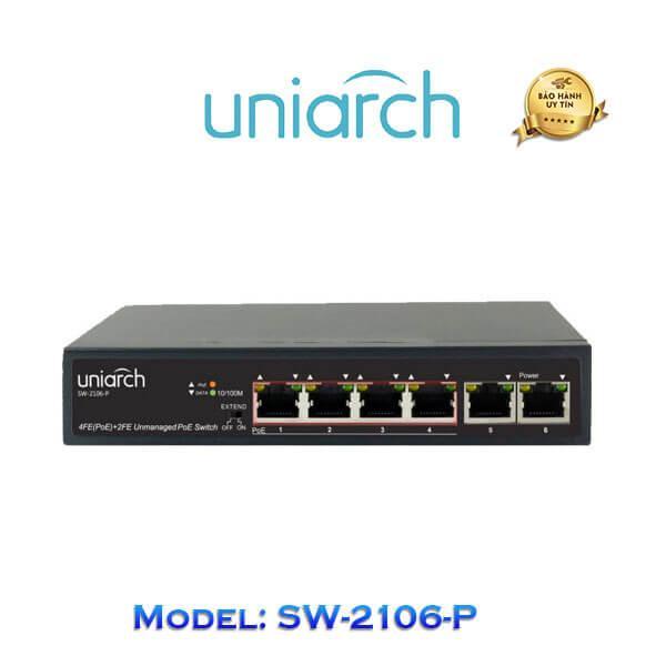 Smart Switch PoE 6 cổng UNIARCH SW-2106-P - HÀNG CHÍNH HÃNG