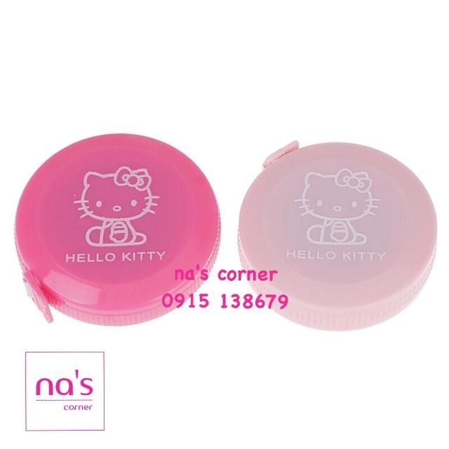 Thước dây màu hồng Hello Kitty dài 1.5m dễ thương tự động rút dây