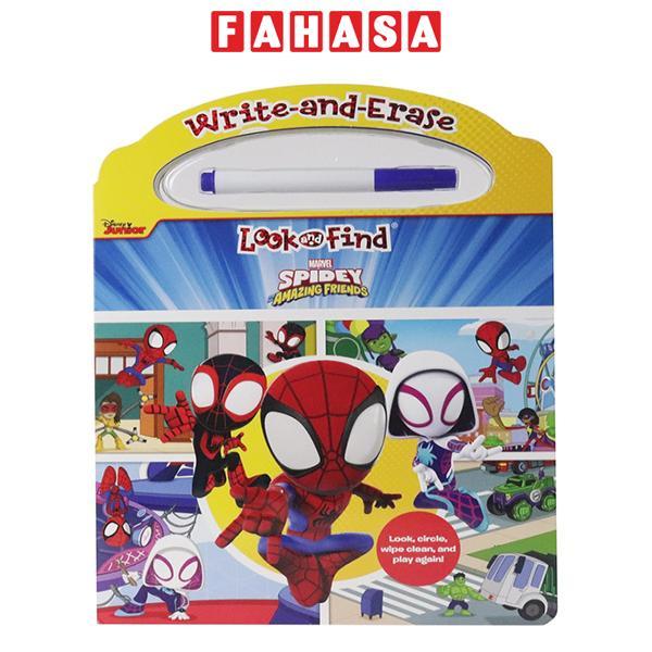 Sách ngoại văn: Write And Erase Look And Find - Marvel Spidey And His Amazing Friends